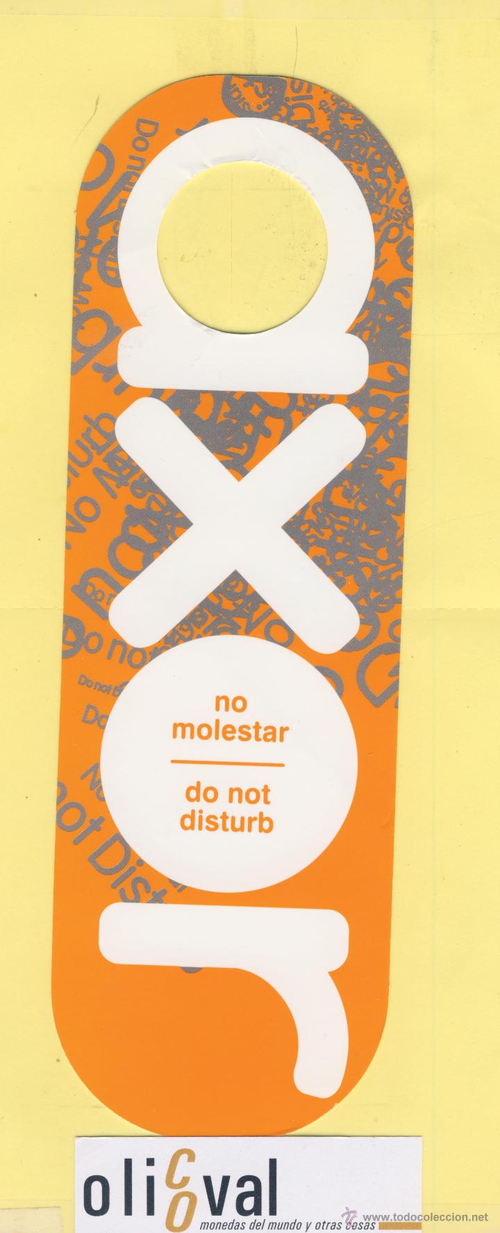 Etiquetas antiguas: ETIQUETA DE HOTEL -NO MOLESTEN-DO NOT DISTURB-HOTEL AXOR