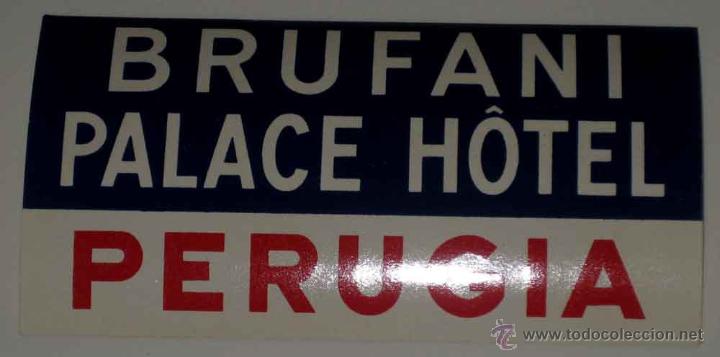 Etiquetas antiguas: ANTIGUA ETIQUETA DE MALETA - ANTIQUE LUGGAGE BAGAGE LABEL - ANCIEN ETIQUETTE LA VALISE - HOTEL BRUFA