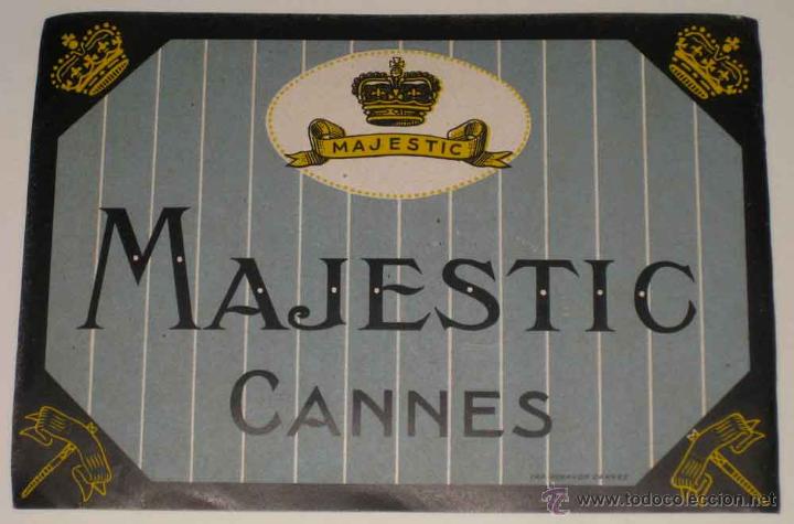 Etiquetas antiguas: ANTIGUA ETIQUETA DE MALETA - ANTIQUE LUGGAGE BAGAGE LABEL - ANCIEN ETIQUETTE LA VALISE - HOTEL MAJES