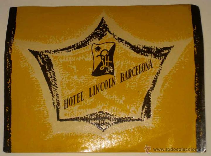 Etiquetas antiguas: ANTIGUA ETIQUETA DE MALETA - ANTIQUE LUGGAGE BAGAGE LABEL - ANCIEN ETIQUETTE LA VALISE - HOTEL LINCO