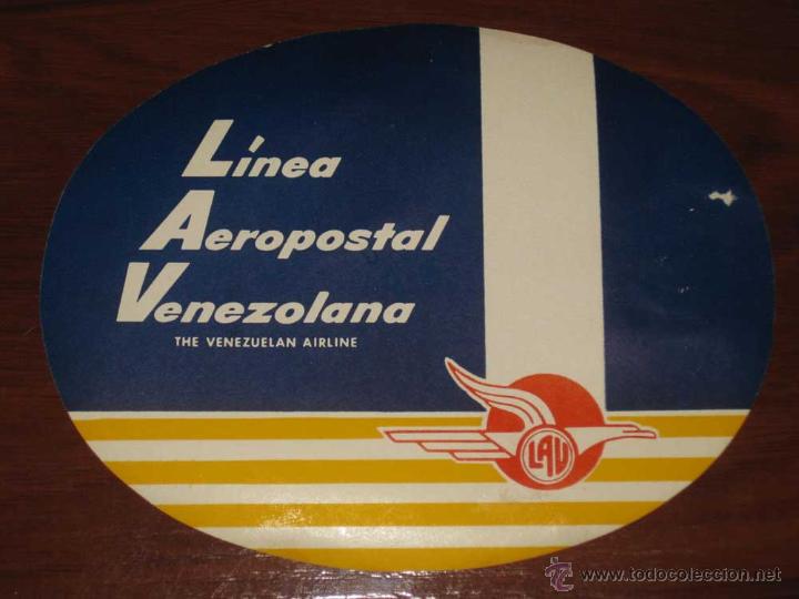 Etiquetas antiguas: ANTIGUA ETIQUETA DE MALETA - ANTIQUE LUGGAGE BAGAGE LABEL - ANCIEN ETIQUETTE LA VALISE - LINEA AEROP