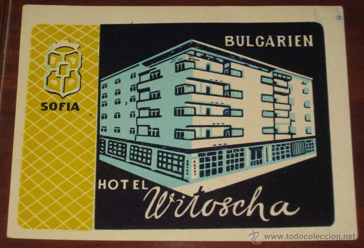 Etiquetas antiguas: ANTIGUA ETIQUETA DE MALETA - ANTIQUE LUGGAGE BAGAGE LABEL - ANCIEN ETIQUETTE LA VALISE - HOTEL WITOS