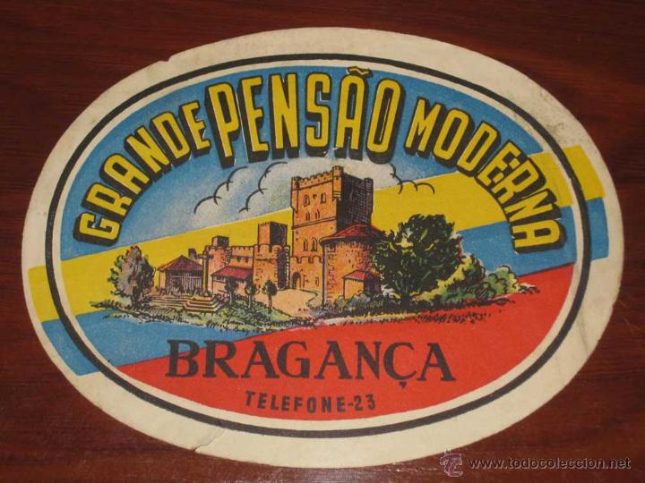 Etiquetas antiguas: ANTIGUA ETIQUETA DE MALETA - ANTIQUE LUGGAGE BAGAGE LABEL - ANCIEN ETIQUETTE LA VALISE - HOTEL GRAND