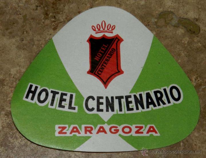 Etiquetas antiguas: ANTIGUA ETIQUETA DE MALETA - ANTIQUE LUGGAGE BAGAGE LABEL - ANCIEN ETIQUETTE LA VALISE - HOTEL CENTE