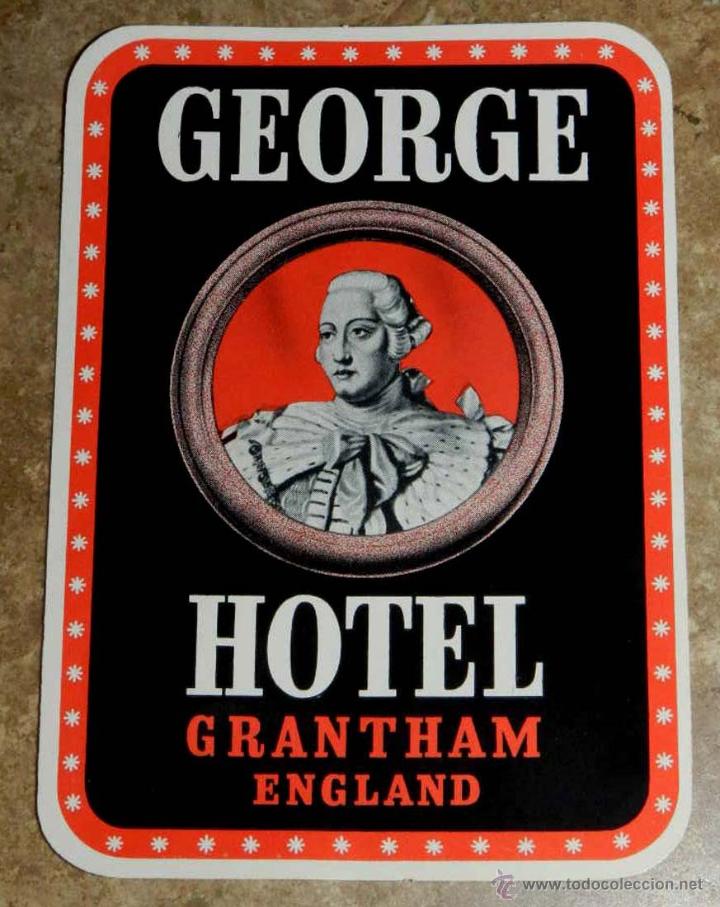 Etiquetas antiguas: ANTIGUA ETIQUETA DE MALETA - ANTIQUE LUGGAGE BAGAGE LABEL - ANCIEN ETIQUETTE LA VALISE - HOTEL GEORG