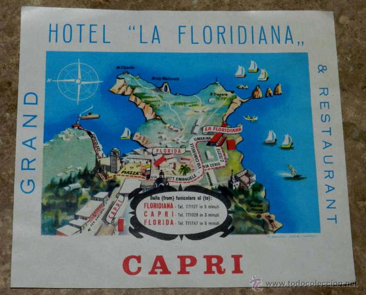 Etiquetas antiguas: ANTIGUA ETIQUETA DE MALETA - ANTIQUE LUGGAGE BAGAGE LABEL - ANCIEN ETIQUETTE LA VALISE - HOTEL LA F