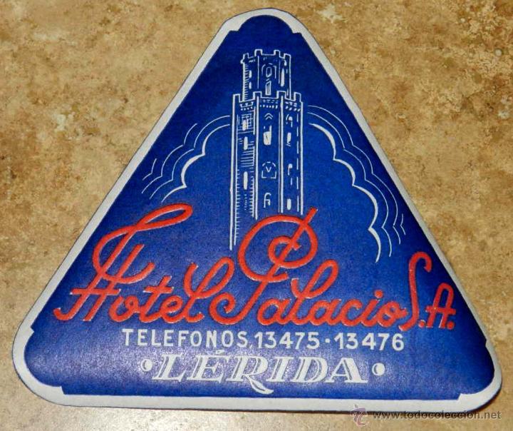 Etiquetas antiguas: ANTIGUA ETIQUETA DE MALETA - ANTIQUE LUGGAGE BAGAGE LABEL - ANCIEN ETIQUETTE LA VALISE - HOTEL PALA