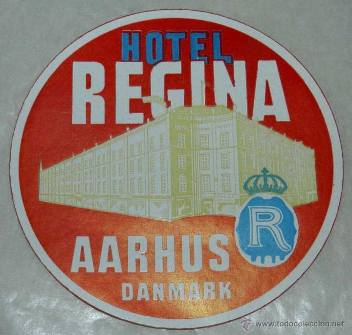 Etiquetas antiguas: ANTIGUA ETIQUETA DE MALETA - ANTIQUE LUGGAGE BAGAGE LABEL - ANCIEN ETIQUETTE LA VALISE - HOTEL REGI