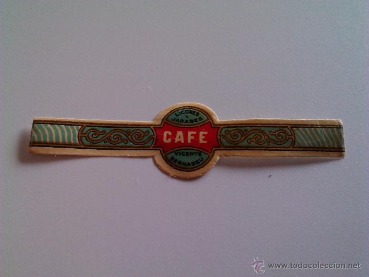 Etichette antiche: Etiqueta \ Licores y jarabes - Caf&eacute; \ Vicente Bernabeu \ J&aacute;tiva, Valencia \ A&ntilde;os 50
