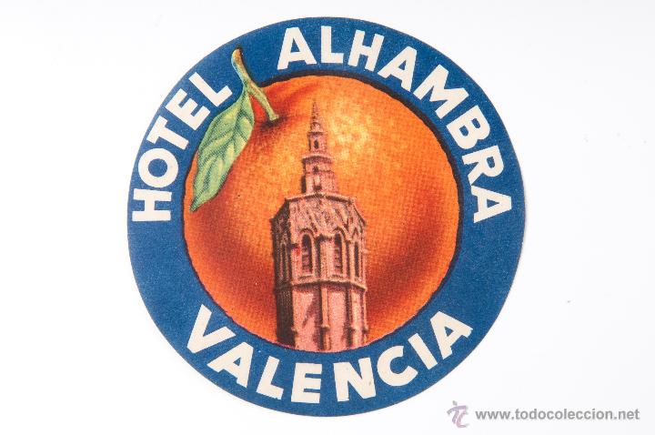 Old Labels: ETIQUETA DEL HOTEL ALHAMBRA DEVALENCIA COMPRA MINIMA PARA ENVIAR CINCO EUROS
