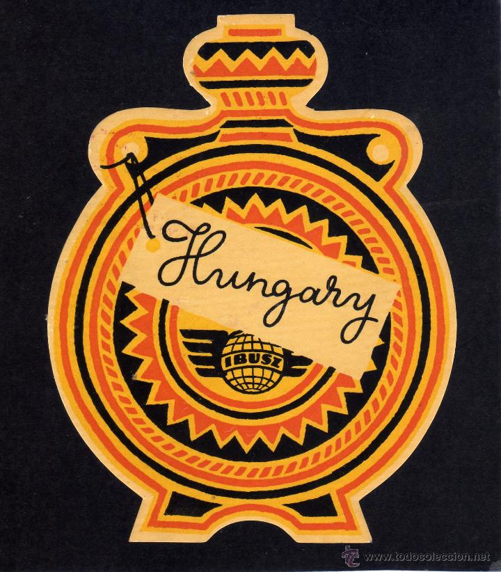 Etiquetas antiguas: ETIQUETA DE HOTEL - HOTEL HUNGARY - IBUSZ - HUNGRIA.