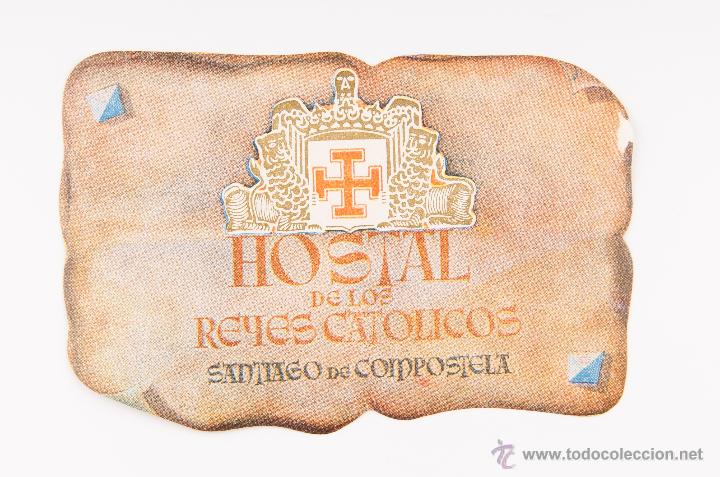 Old Labels: ETIQUETA DEL HOSTAL DE LOS REYES CATOLICOS DE SANTIAGO DE COMPOSTELA