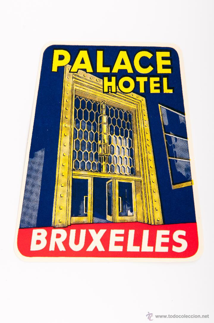 Etiquetas antiguas: ETIQUETA DEL PLACE HOTEL DE BRUXELLES