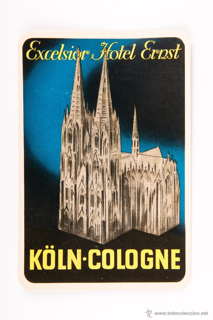 Etiquetas antiguas: ETIQUETA DEL EXCELSIOR HOTEL ERNST DE KOLN-COLOGNE