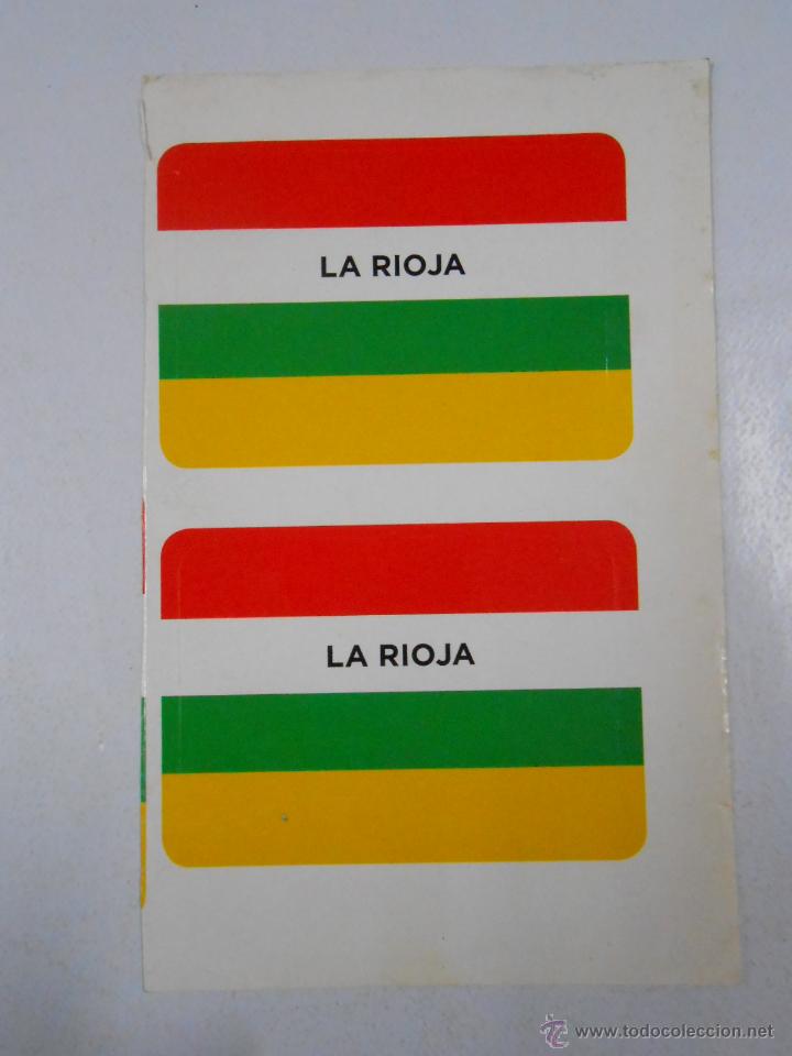 Etiquetas antiguas: PEGATINA DE LA BANDERA DE LA RIOJA. TDKP1