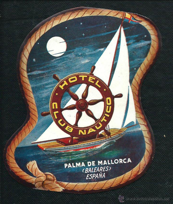 Etiquetas antiguas: Etiqueta Hotel club Nautico