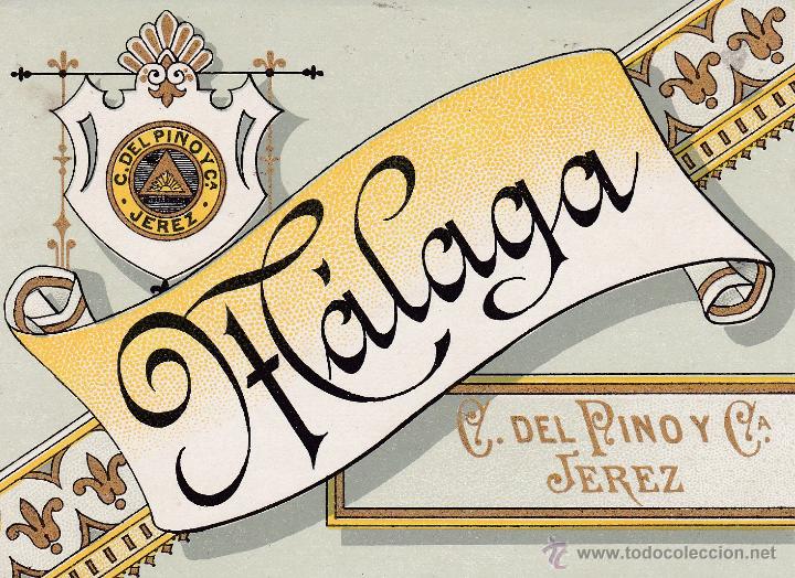 Etiquetas antiguas: M&aacute;laga C.Del Pino Jerez