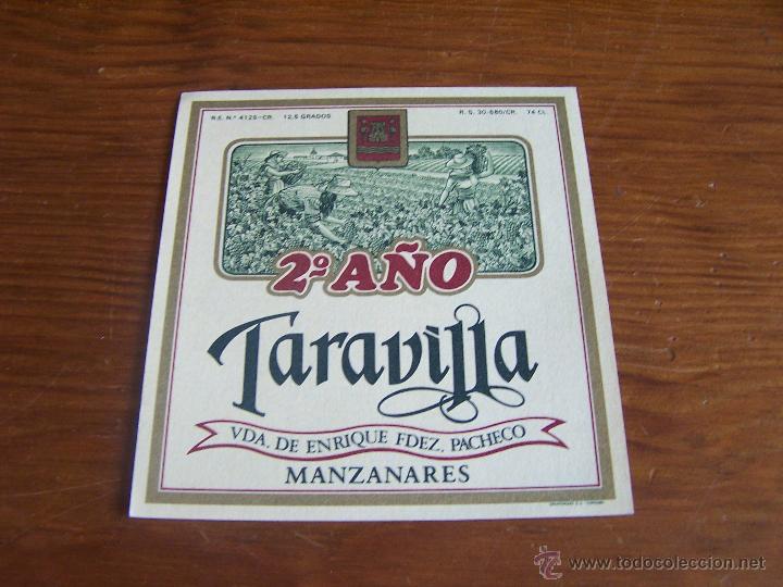 Old Labels: VINOS TARAVILLA Manzanares (Ciudad Real)