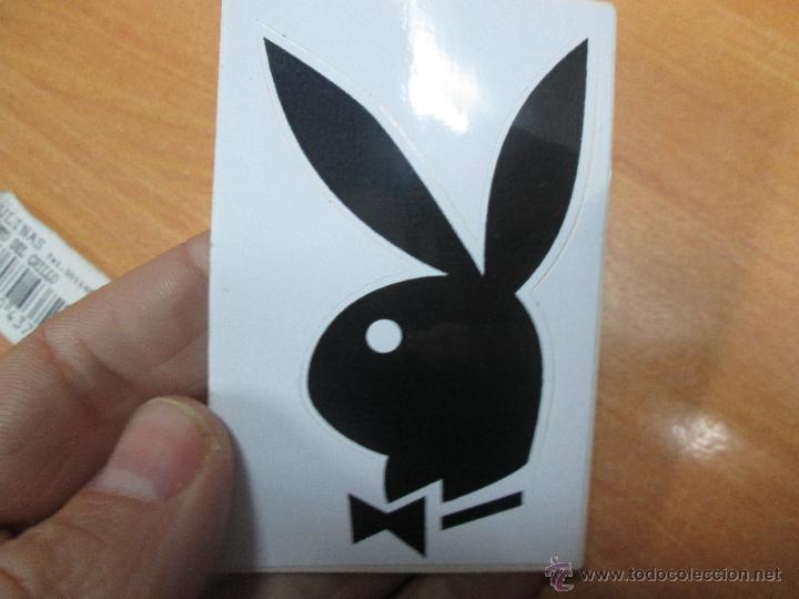 Etiquetas antiguas: Pegatina adhesivo Playboy