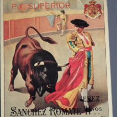 Etiquetas antiguas: ETIQUETA SANCHEZ ROMATE HNOS JEREZ P. X. SUPERIOR 70 CL 17,5º RE 232 - CA. Lote 50252814