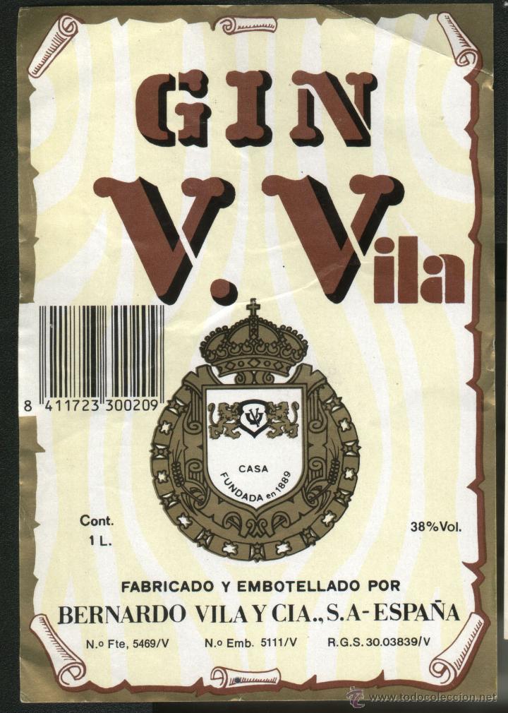 Etiquetas antiguas: GINEBRA V. VILA