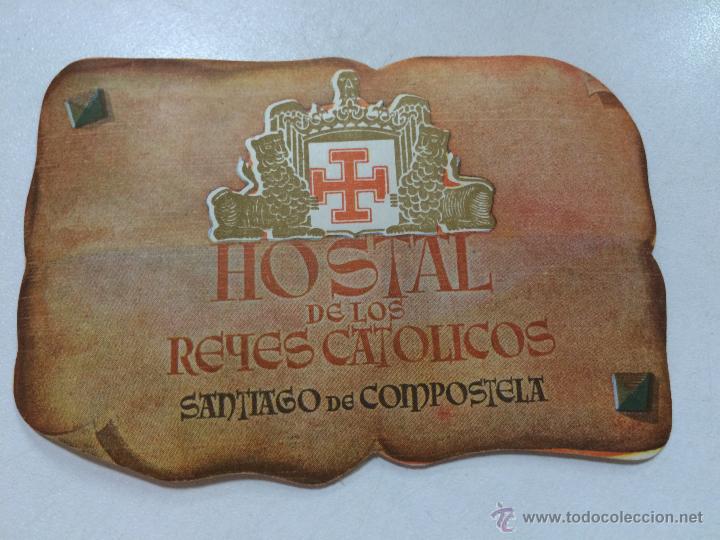 Etiquetas antiguas: ETIQUETA HOTEL HOSTAL DE LOS REYES CAT&Oacute;LICOS, SANTIAGO DE COMPOSTELA, GALICIA.