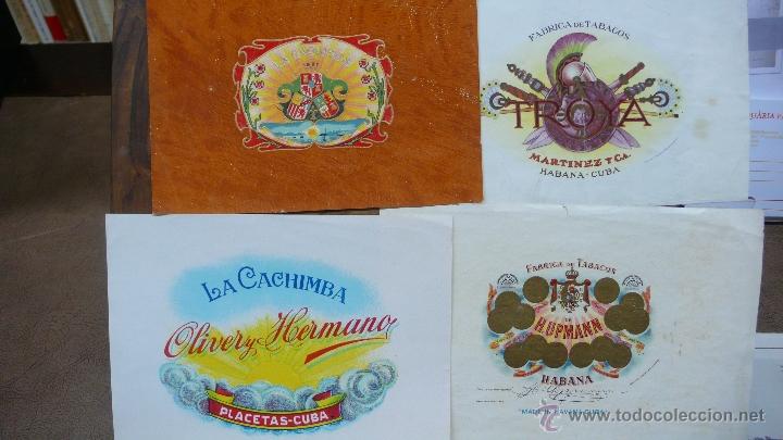 Etichette antiche: COLECCI&Oacute;N DE 18 ETIQUETAS DE TABACO CROMOLITOGR&Aacute;FICAS, VARIOS TAMA&Ntilde;OS.