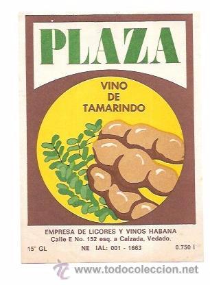 Etichette antiche: ETIQUETA DE VINO DE TAMARNDO. PLAZA.