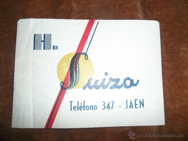 Etiquetas antiguas: Hotel Suiza Ja&eacute;n Etiqueta de equipaje