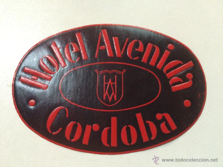 Etiquetas antiguas: ETIQUETA HOTEL AVENIDA, CORDOBA.