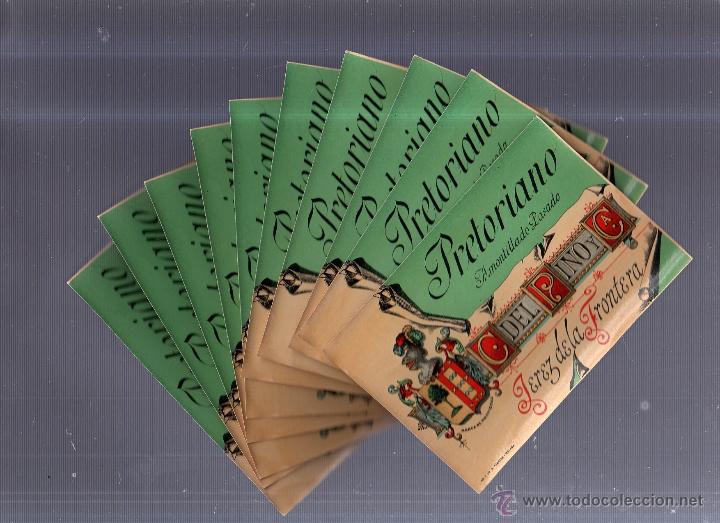 Old Labels: LOTE DE 10 ETIQUETAS. AMONTILLADO PASADO PRETORIANO. JEREZ DE LA FRONTERA. C. DEL PINO Y CIA