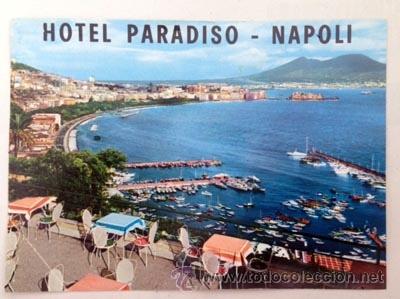 Etiquetas antiguas: Hotel Paradiso. Napoli. Etiqueta
