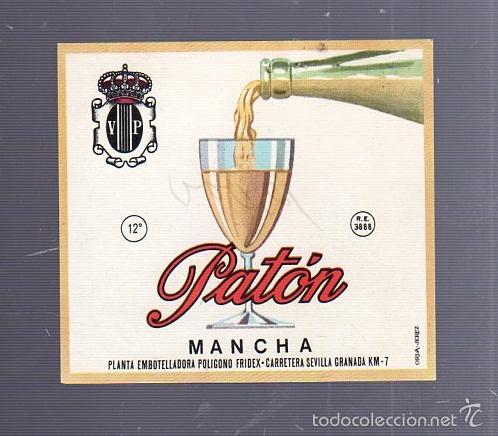 Alte Etiketten: ETIQUETA. PATON. MANCHA. 12 GRADOS