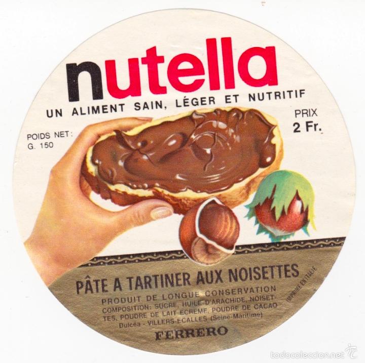 Etiqueta Nutella Dulcea Ferrero Francia Sold Through Direct Sale