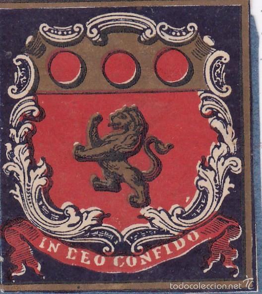 Etiquetas antiguas: etiqueta peque&ntilde;a (5 ctms. lado)