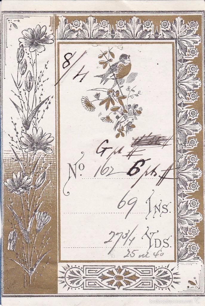 Old Labels: Etiqueta finales siglo XIX 12x8 ctms.