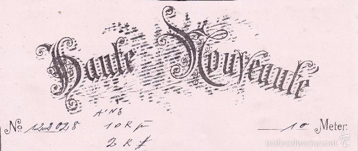 Old Labels: Haute Nouveaut&eacute; finales siglo XIX 7x17ctms