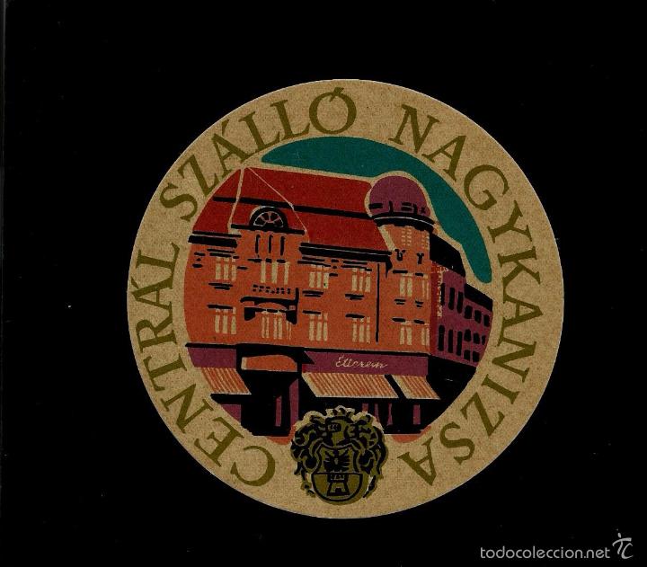 Etiquetas antiguas: ETIQUETA DE HOTEL - HOTEL CENTRAL SZALLO - HUNGARY - HUNGRIA