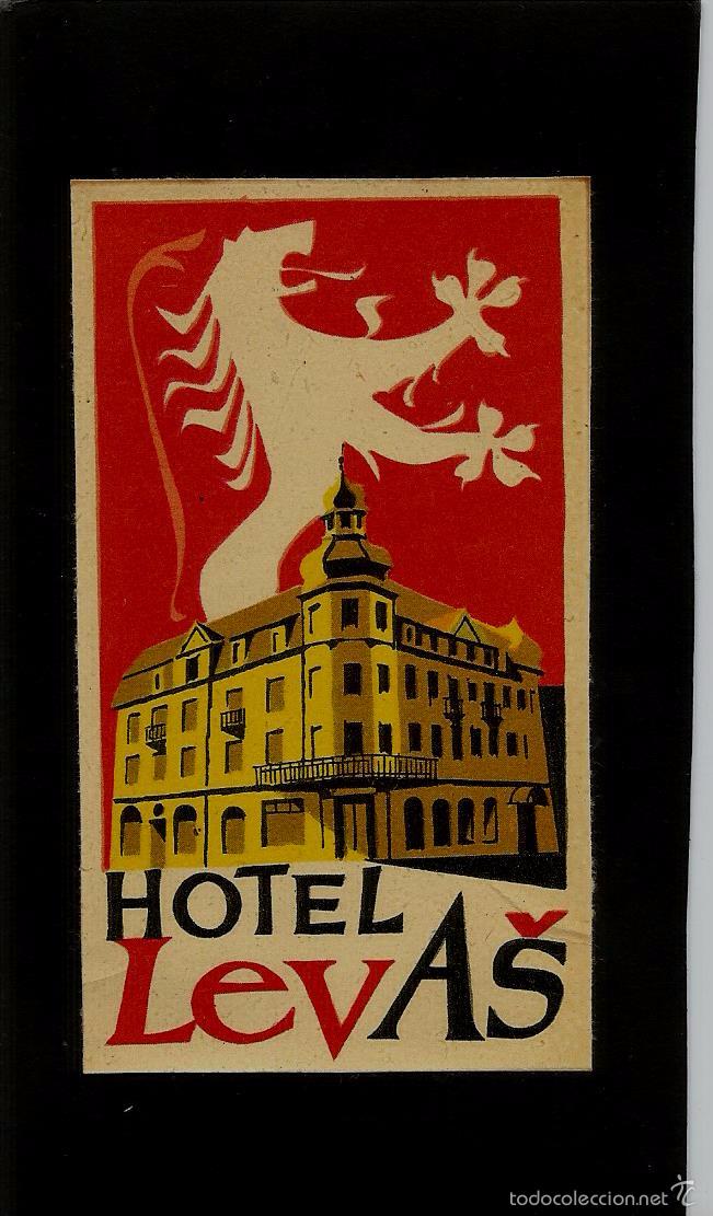 Etiquetas antiguas: ETIQUETA DE HOTEL - HOTEL LEVAS - CHECOSLOVAQUIA