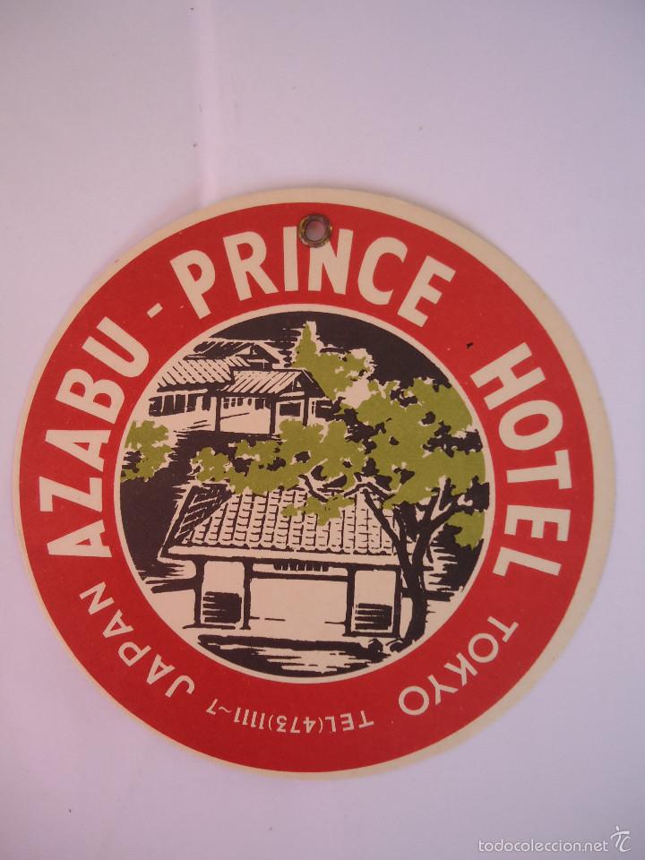 Etiquetas antiguas: ETIQUETA HOTEL AZABU-PRINCE DE TOKIO