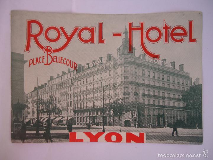 Etiquetas antiguas: ETIQUETA HOTEL ROYAL DE LYON