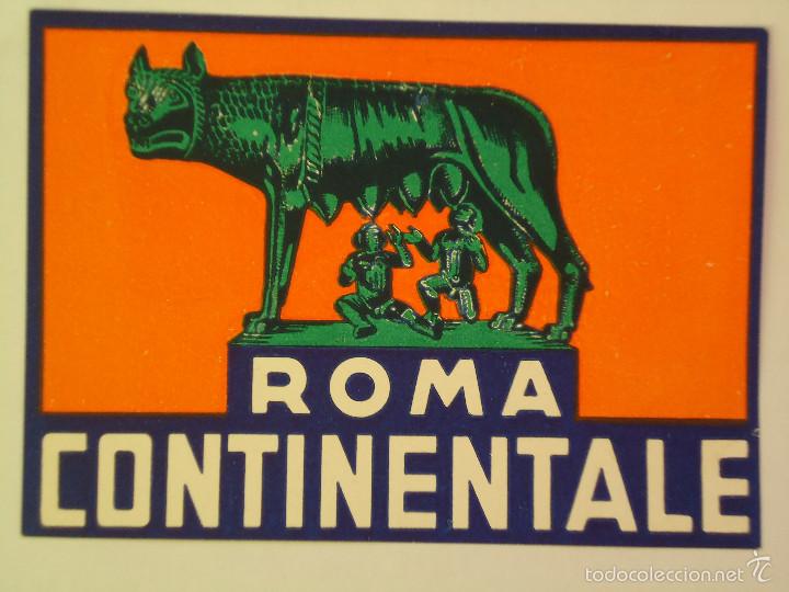 Etiquetas antiguas: ETIQUETA DE HOTEL CONTINENTALE DE ROMA