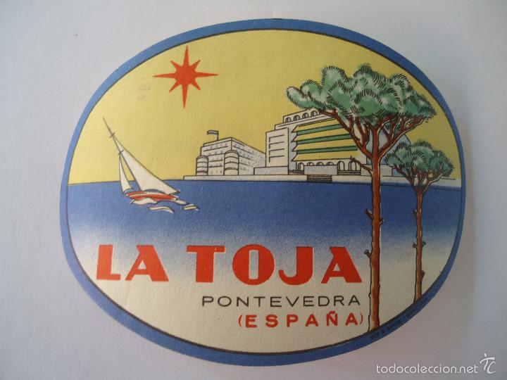 Etiquetas antiguas: ETIQUETA DE HOTEL LA TOJA DE PONTEVEDRA