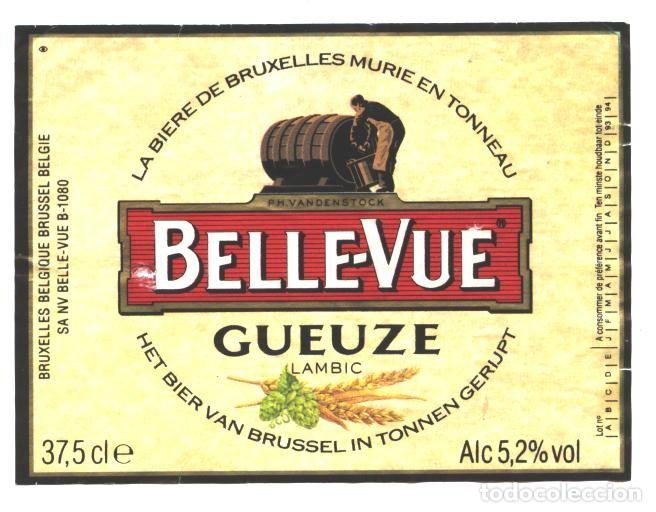 Etiquetas antiguas: BELLE - VUE - GUEUZE - LA BIERE DE BRUXELLES - Foto 1