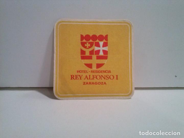Etiquetas antiguas: hotel residencia alfonso I zaragoza etiqueta posavaso posavasos.