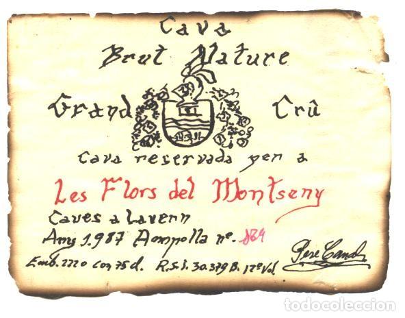 Etiquetas antiguas: LES FLORS DEL MONTSENY -CAVA - Foto 1