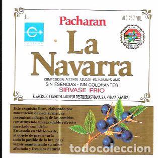 Old Labels: ETIQUETA DE PACHARAN LA NAVARRA. VIANA (NAVARRA)