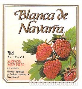 Old Labels: ETIQUETA DE BLANCA DE NAVARRA. VIANA (NAVARRA)