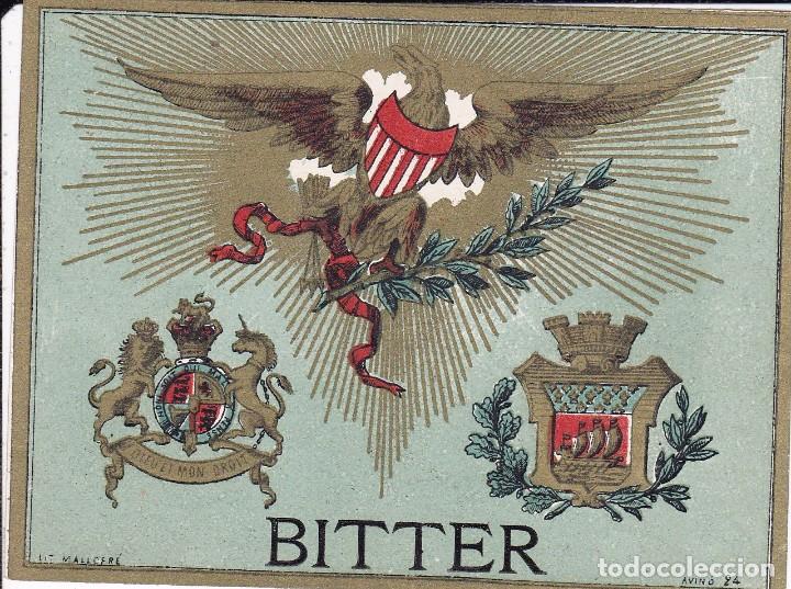 Etiquetas antiguas: Bitter principios siglo XX