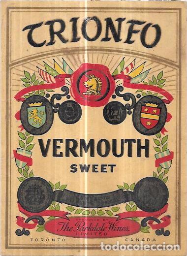 Alte Etiketten: ETIQUETA DE VERMOUTH CRIONEO.